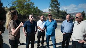 דוד אזולאי ובכירי משרד הביטחון, צילום: דוברות משרד הביטחון